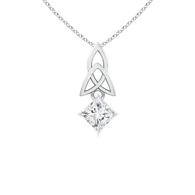 ANGARA PRINCESS-CUT DIAMOND CELTIC KNOT PENDANT