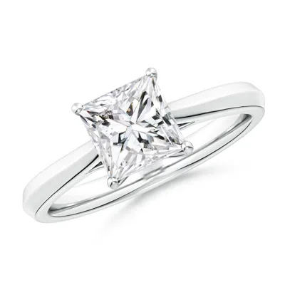 ANGARA PRINCESS-CUT DIAMOND KNIFE-EDGE SHANK TRELLIS ENGAGEMENT RING
