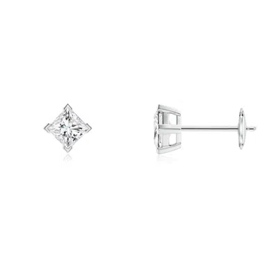 ANGARA PRINCESS-CUT DIAMOND STUD EARRINGS