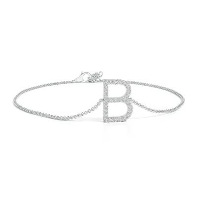 ANGARA PRONG-SET DIAMOND CAPITAL "B" INITIAL BRACELET