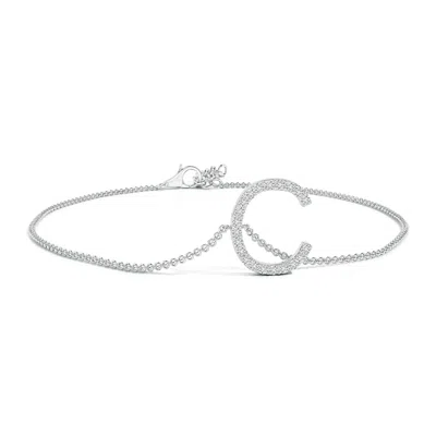 ANGARA PRONG-SET DIAMOND CAPITAL "C" INITIAL BRACELET