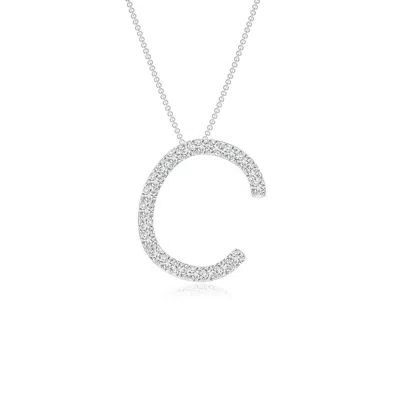 ANGARA PRONG-SET DIAMOND CAPITAL "C" INITIAL PENDANT