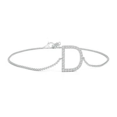 ANGARA PRONG-SET DIAMOND CAPITAL "D" INITIAL BRACELET