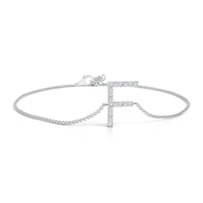 ANGARA PRONG-SET DIAMOND CAPITAL "F" INITIAL BRACELET