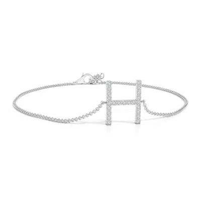 ANGARA PRONG-SET DIAMOND CAPITAL "H" INITIAL BRACELET
