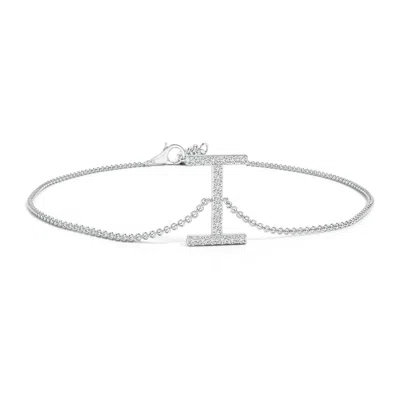 ANGARA PRONG-SET DIAMOND CAPITAL "I" INITIAL BRACELET