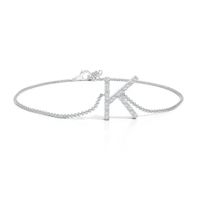 ANGARA PRONG-SET DIAMOND CAPITAL "K" INITIAL BRACELET