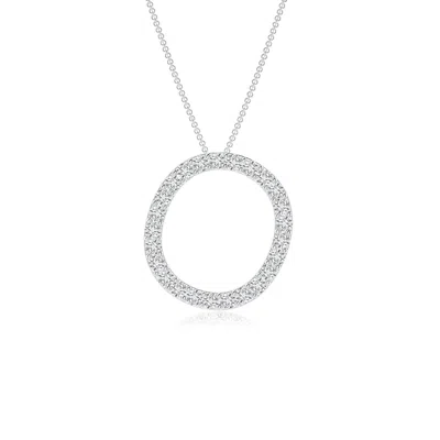 ANGARA PRONG-SET DIAMOND CAPITAL "O" INITIAL PENDANT