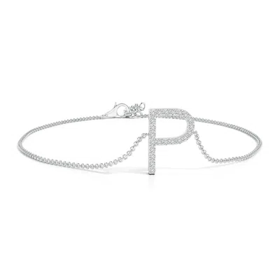 ANGARA PRONG-SET DIAMOND CAPITAL "P" INITIAL BRACELET