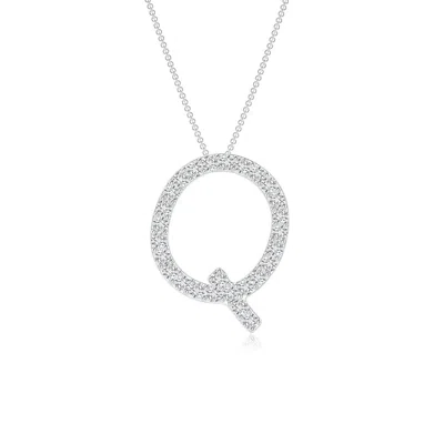 ANGARA PRONG-SET DIAMOND CAPITAL "Q" INITIAL PENDANT