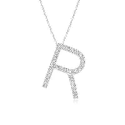 ANGARA PRONG-SET DIAMOND CAPITAL "R" INITIAL PENDANT