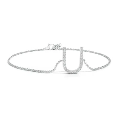ANGARA PRONG-SET DIAMOND CAPITAL "U" INITIAL BRACELET