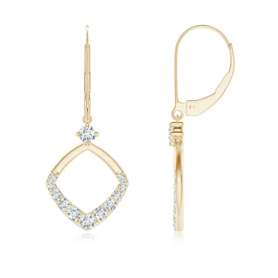 ANGARA PRONG-SET DIAMOND RHOMBUS DROP EARRINGS