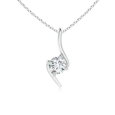 ANGARA PRONG-SET DIAMOND SOLITAIRE BYPASS PENDANT