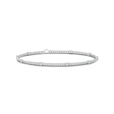 ANGARA PRONG-SET DIAMOND STATION BRACELET