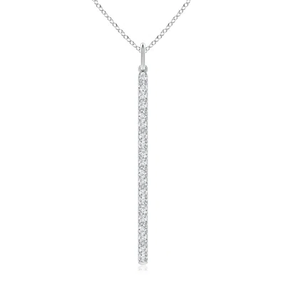 ANGARA PRONG-SET DIAMOND VERTICAL BAR PENDANT
