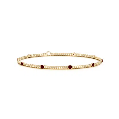 ANGARA PRONG-SET RUBY STATION BRACELET