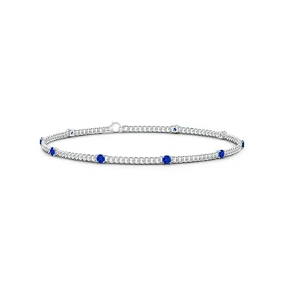 ANGARA PRONG-SET SAPPHIRE STATION BRACELET