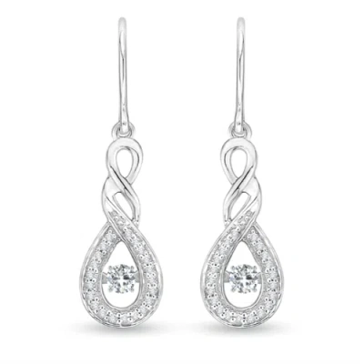 ANGARA ROCKING DIAMOND INFINITY DROP EARRINGS
