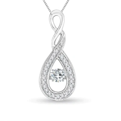 ANGARA ROCKING DIAMOND INFINITY LOOP PENDANT WITH DIAMONDS
