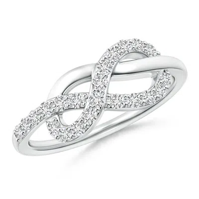 ANGARA ROUND DIAMOND INFINITY KNOT RINGÂ IN PRONG SETTING