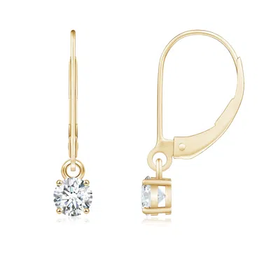 ANGARA ROUND DIAMOND LEVERBACK EARRINGS