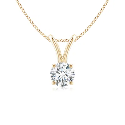 ANGARA ROUND DIAMOND SOLITAIRE V-BALE PENDANT