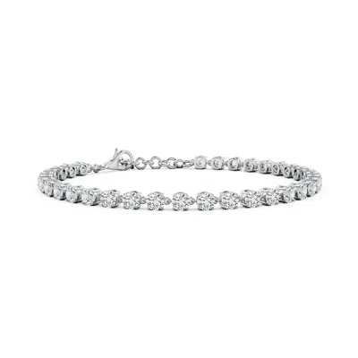 ANGARA ROUND DIAMOND TENNIS LINK BRACELET