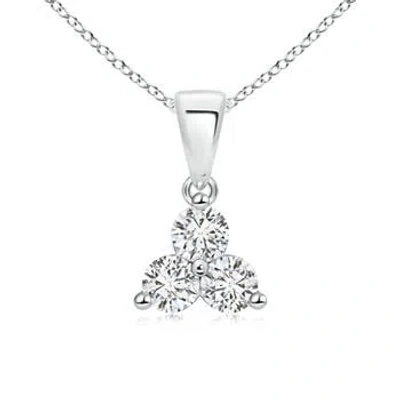 ANGARA ROUND DIAMOND THREE STONE PENDANT