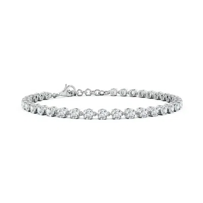 ANGARA ROUND LAB-GROWN DIAMOND TENNIS LINK BRACELET