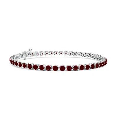 ANGARA ROUND RUBY LINK TENNIS BRACELET