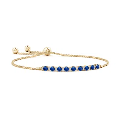 ANGARA SAPPHIRE BOLO BRACELET WITH DIAMOND ACCENTS