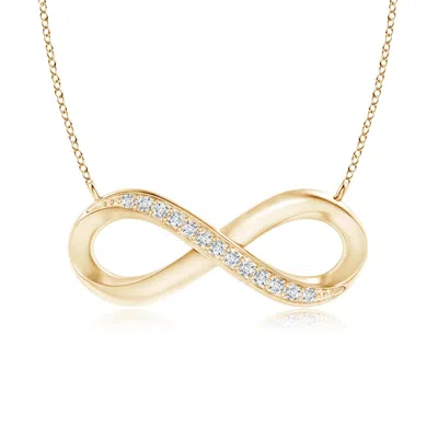 ANGARA SIDEWAYS PAVE-SET DIAMOND INFINITY NECKLACE