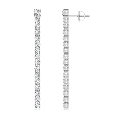 ANGARA SINGLE LINE DIAMOND DANGLE EARRINGS