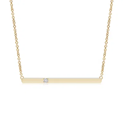 ANGARA SOLITAIRE DIAMOND BAR PENDANT NECKLACE