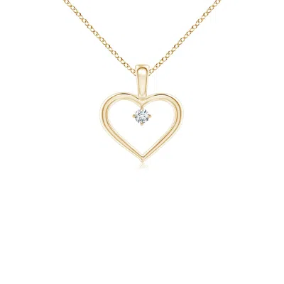 ANGARA SOLITAIRE DIAMOND HEART PENDANT