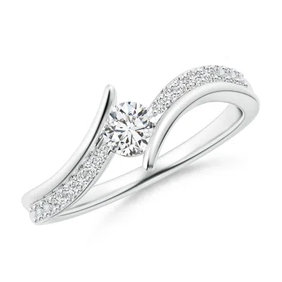 ANGARA SOLITAIRE DIAMOND TWIN SHANK BYPASS ENGAGEMENT RING