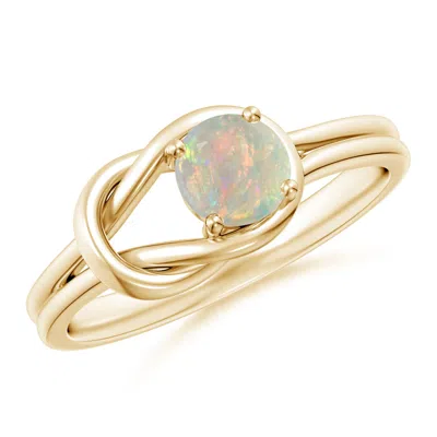 ANGARA SOLITAIRE OPAL INFINITY KNOT RING