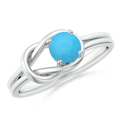 ANGARA SOLITAIRE TURQUOISE INFINITY KNOT RING