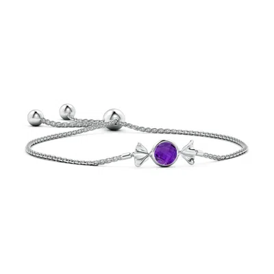 ANGARA SWEET TREATS ROUND AMETHYST CANDY BRACELET