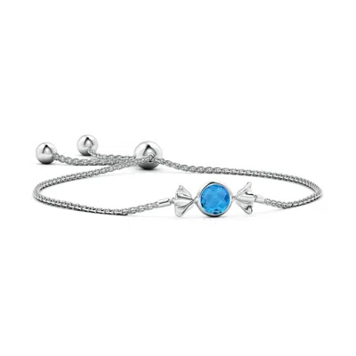 ANGARA SWEET TREATS ROUND SWISS BLUE TOPAZ CANDY BRACELET