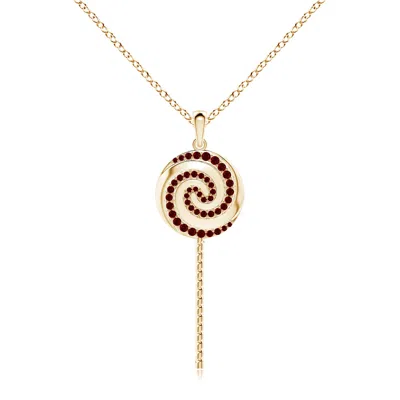 ANGARA SWEET TREATS RUBY LOLLIPOP PENDANT