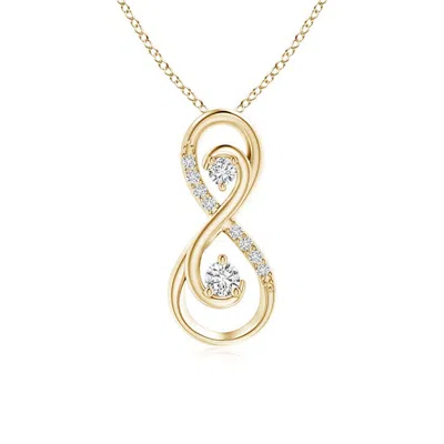 ANGARA TOGETHER FOREVER TWO STONE DIAMOND INFINITY PENDANT FOR MOM
