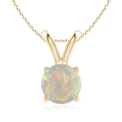 ANGARA V-BALE ROUND OPAL SOLITAIRE PENDANT