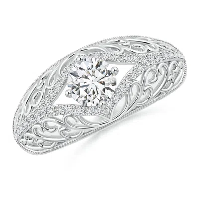 ANGARA VINTAGE INSPIRED DIAMOND FILIGREE ENGAGEMENT RING