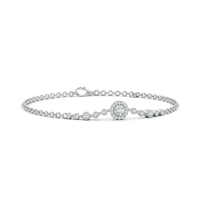ANGARA VINTAGE STYLE BEZEL-SET DIAMOND BRACELET