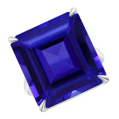 ANGARA VINTAGE STYLE GIA CERTIFIED SOLITAIRE OCTAGONAL TANZANITE RING