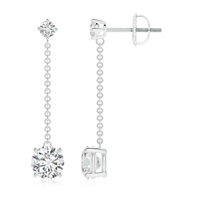 ANGARA YARD CHAIN DIAMOND DROP EARRINGS