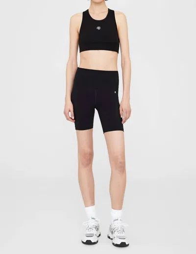 ANINE BING BLAKE BIKER SHORT IN BLACK