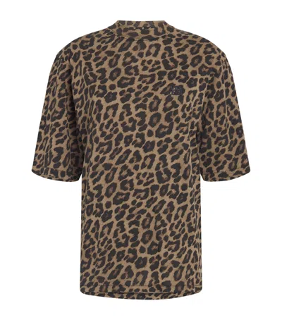 ANINE BING ANINE BING LEOPARD PRINT AVI T-SHIRT